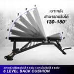MULTIFUNCTINAL BENCH รุ่น SB1 ม้านั่งปรับระดับ โครงสร้างแข็งแรงมาตรฐาน QUALITY USA - Image 4
