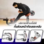 D100 : DOUBLEWIN AB/BACK MACHINE ม้านั่งออกกำลังกาย โครงสร้างแข็งแรงมาตรฐาน QUALITY USA - Image 5