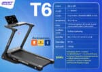 T6 - ลู่วิ่งไฟฟ้า มอเตอร์ DC 5 HP สายพานกว้าง 52 cm มีลำโพงบลูทูธ เชื่อมต่อ Bluetooth / ZWIFT / KINOMAP ได้ - Image 4