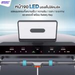 Z9 PRO ลู่วิ่งไฟฟ้า Brushless DC 5 แรงม้า สายพานกว้าง 52 ซม. Sportsynology