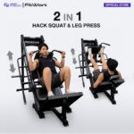 LH100 : เครื่อง Leg Press & Hack Squat 2 in 1 เครื่องบริหารขา ระบบแผ่นน้ำหนัก พร้อมระบบ Safety - Image 2