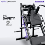 LH100 : เครื่อง Leg Press & Hack Squat 2 in 1 เครื่องบริหารขา ระบบแผ่นน้ำหนัก พร้อมระบบ Safety - Image 3