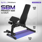SBM - MULTIFUNCTIONAL BENCH เก้าอี้ออกกำลังกาย โครงสร้างแข็งแรง ปรับได้ 6 ระดับ - Image 3